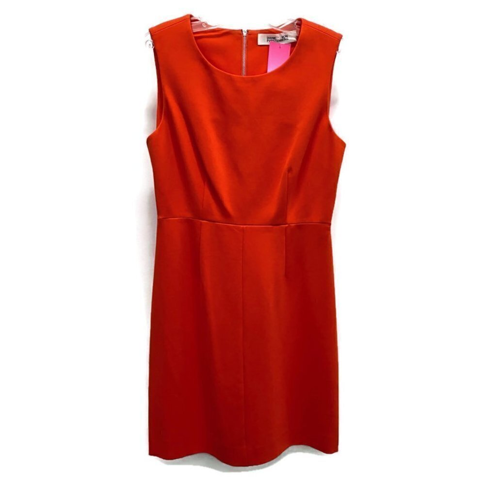 Diane Von Furstenberg Red Carrie Sleeveless Dress